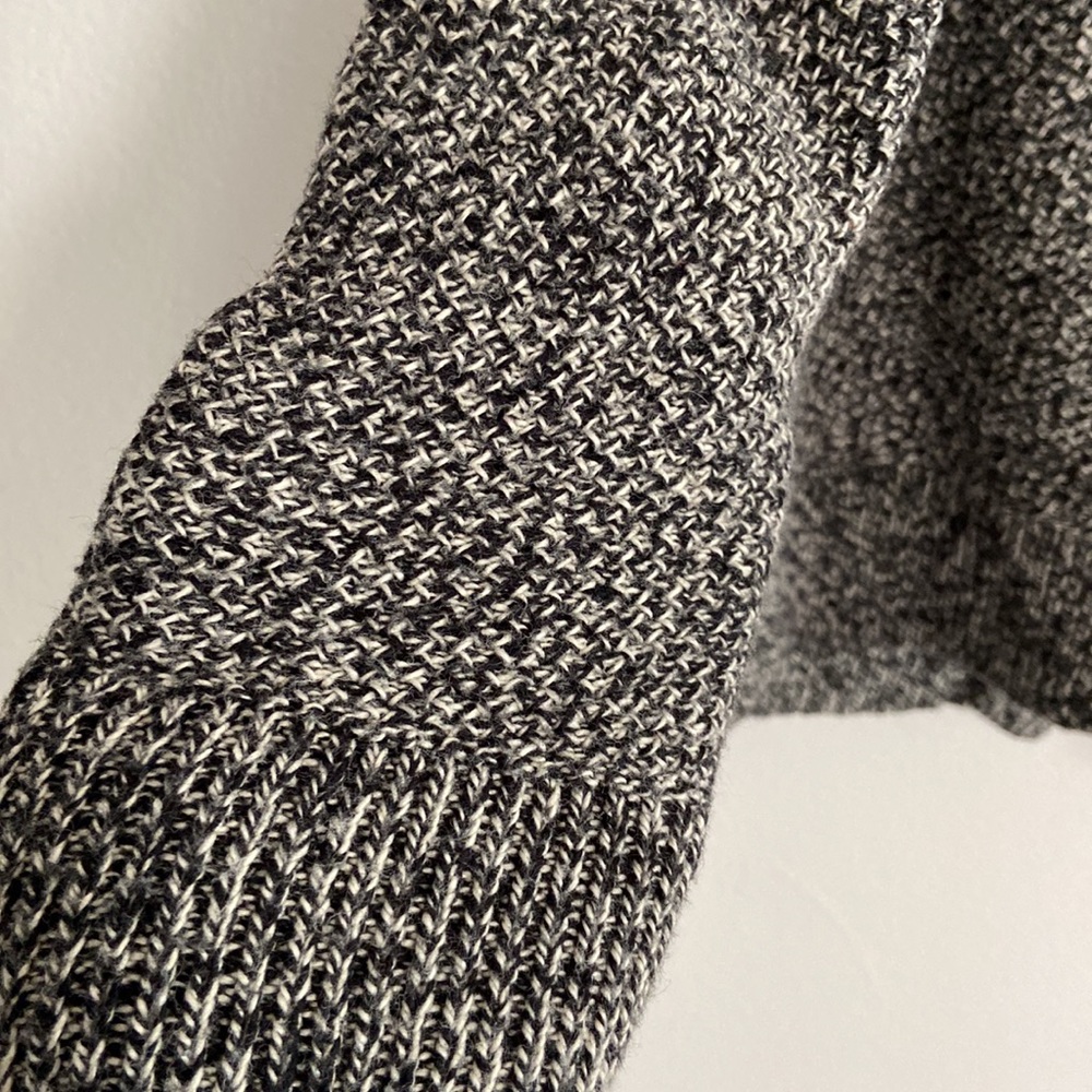 Madewell Gray Marled Split Back Sweater Women Siz… - image 6